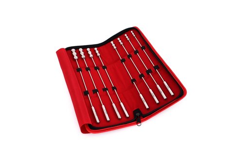 Urethral Dilator Beads Set - 8 Stainless Steel Sizes