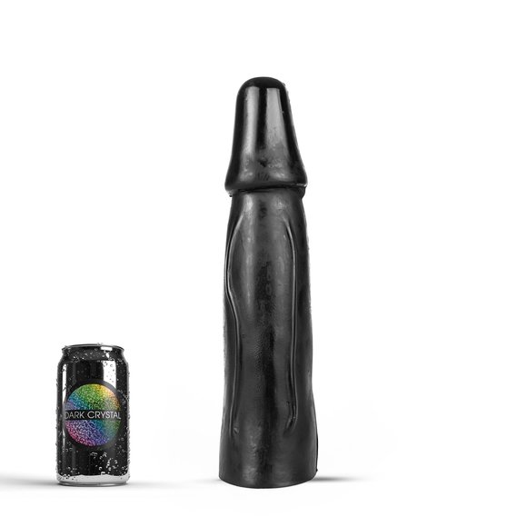 Schwarzer riesiger Analdildo 33,5 cm – Dark Crystal XXL