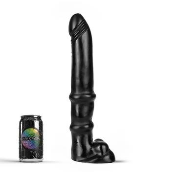 Black Giant Dildo XXL 37 cm – Dark Crystal Flexible