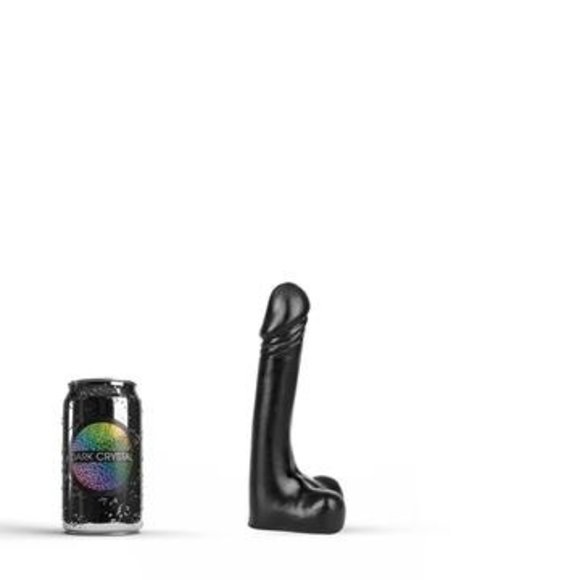 Schwarzer Dildo 19 cm | Realistisch & flexibel Dark Crystal