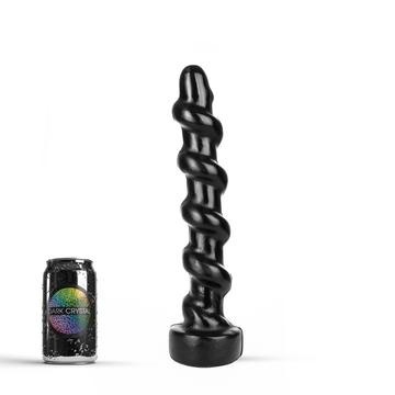 Schwarzer riesiger Analdildo 33 cm | Dark Crystal Vinyl