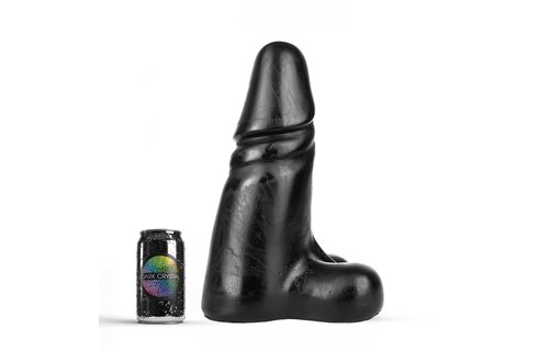 Zwarte Gigantische Dildo XXL 35 cm – Dark Crystal Flexibel