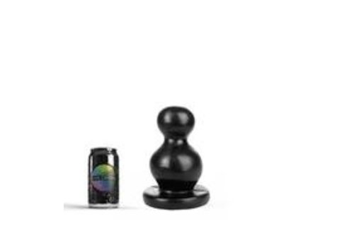 Black Butt Plug Dark Crystal 18 cm - Flexible & Waterproof