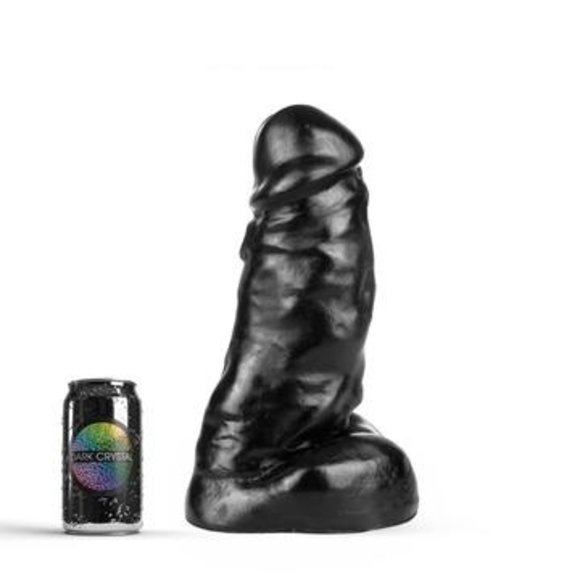 Schwarzer Riesen-Dildo 31 cm – Dark Crystal XXL-Spielzeug