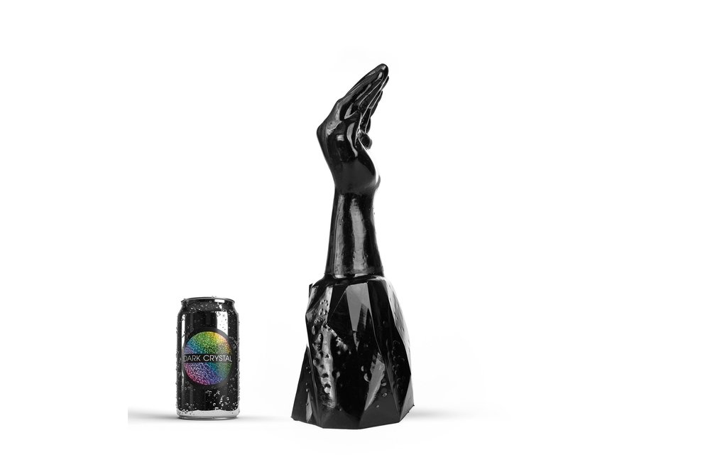 Vinger Dildo 33,5 cm | Dark Crystal Black Serie, Flexibel