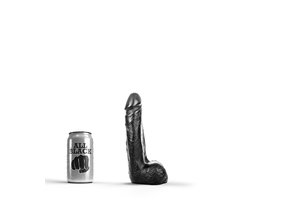 Klassischer Dildo 18 x 4,5 cm | Schwarz, Rot & Blau & Wasserdicht