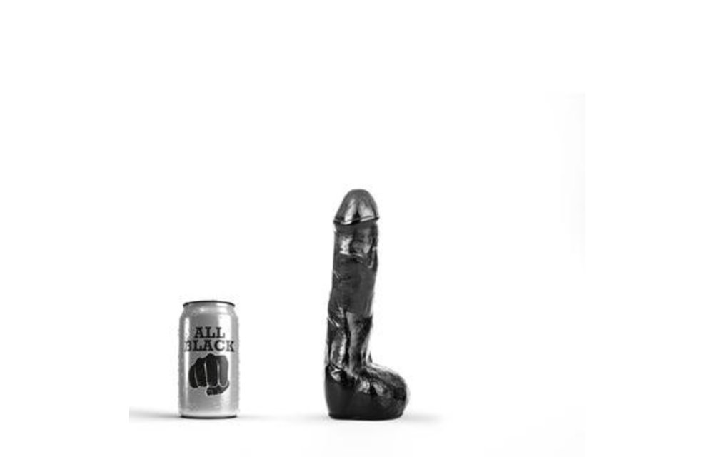 Klassischer Dildo 22 cm – Realistisch, Schwarz, Rot & Blau