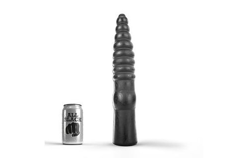 Anal Dildo 35 cm – Ribbed, Large & Stimulating Black