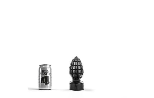 Butt plug 15 cm | Hand grenade shape | Black, red, blue