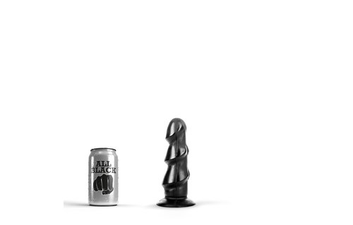 Dreifacher Butt Plug 17 cm – Schwarz, Rot & Blau, Rippen