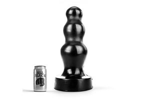 Riesiger dreifacher Buttplug 38 cm – Schwarz, Rot, Blau