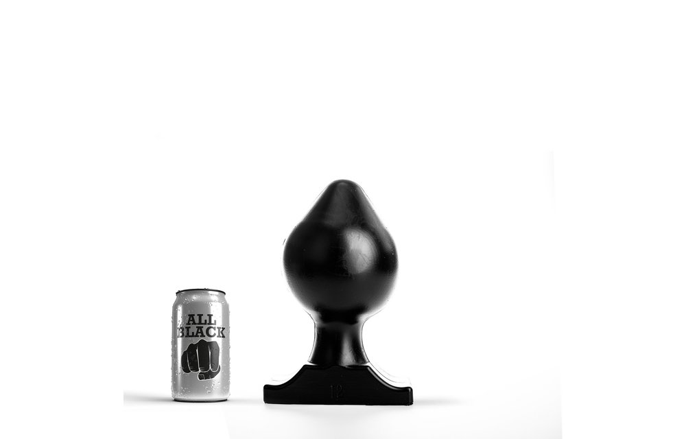 Buttplug 22,5 cm x 12 cm – Weich, Schwarz, Rot & Blau