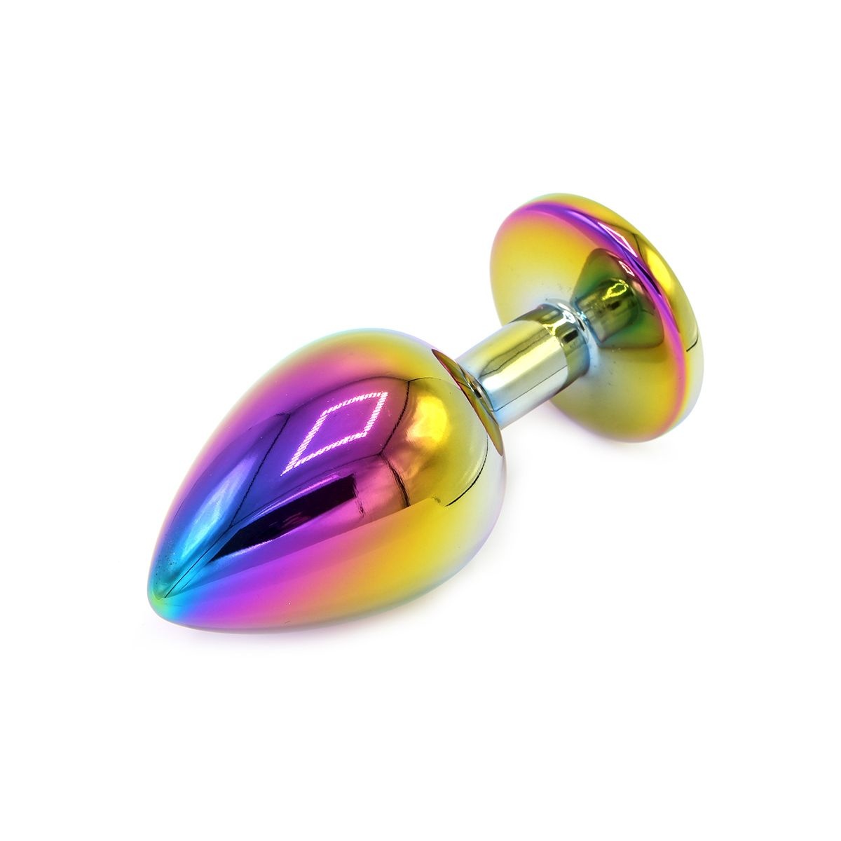 Buttplug Regenbogen Edelstein 7-9,5 cm – Leicht & Stilvoll