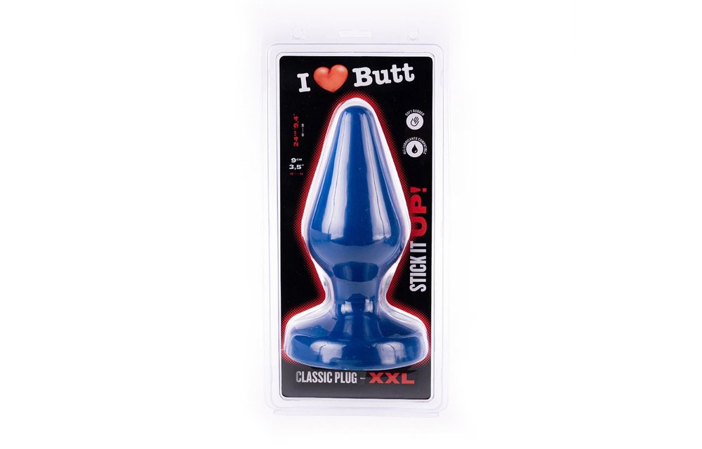 Butt Plug Classic Plug Blue 10.5-13.5-15.5-18.5-20-24 cm