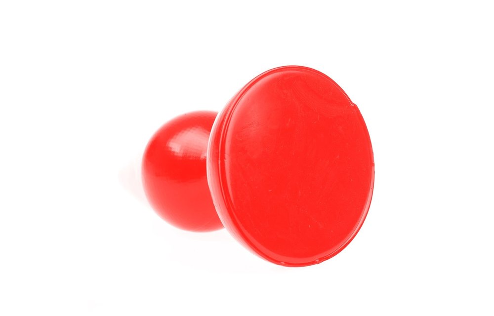 Buttplug Klassieke Plug Rood 10.5-13.5-15.5-18.5-20-24 cm