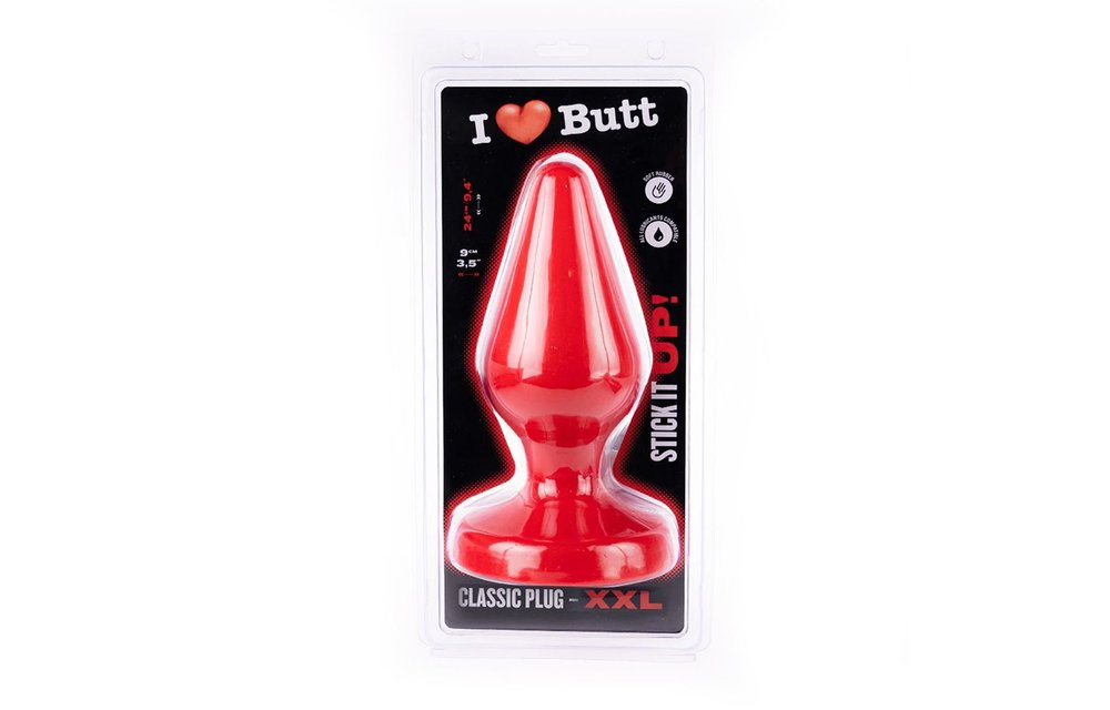 Butt plug Classic Plug Red 10.5-13.5-15.5-18.5-20-24 cm