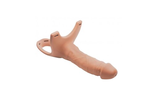 Silikon Hohler Strap on Dildo 26 x 4 cm