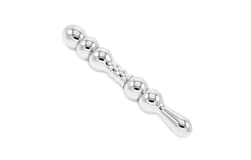 Dildo Fancy Aluminium 18 cm – Rillen & Noppen, anal/vaginal