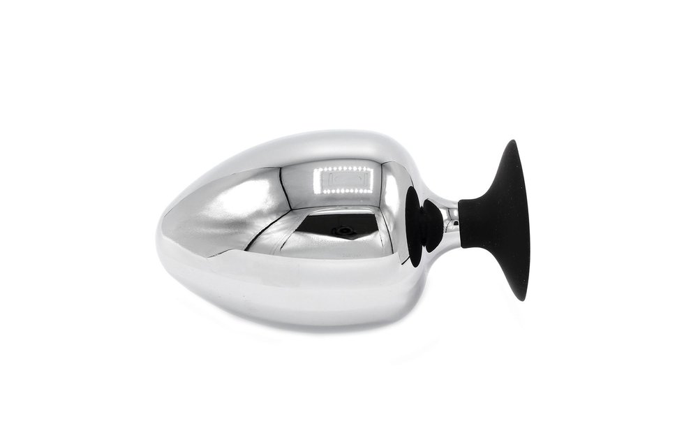 Anal Plug Big-S Sucker 14.5 cm | Large Steel Butt Plug