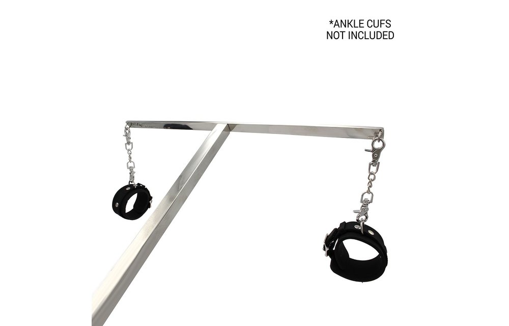 Stainless Steel Spreader Bar for Dildo & Ankle Cuffs – Adjustable & Strong