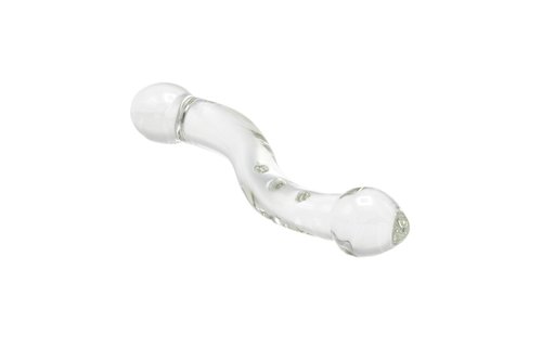 Glass Dildo Smooth Duo 21 cm – Warm & Cold Fun