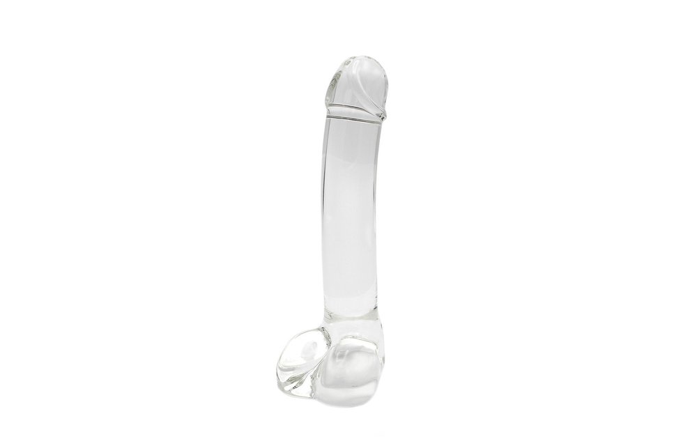 Glasdildo Glatter Penis 17 cm – Warmes & kaltes Vergnügen