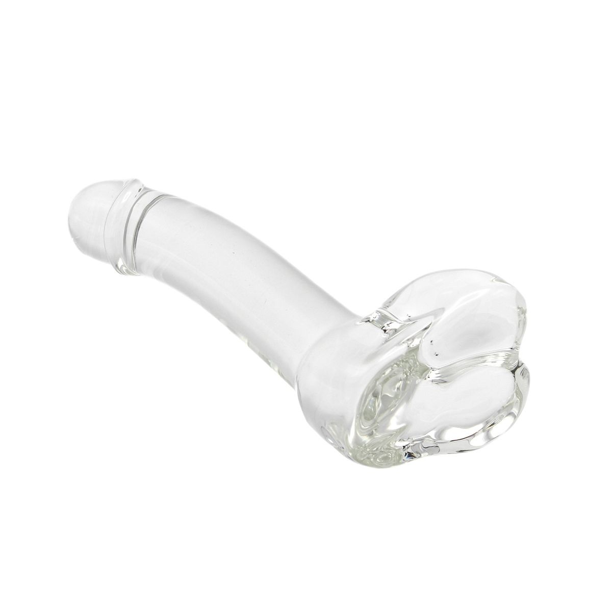 Glazen Dildo Gladde Penis 17 cm – Warm & Koud Speelplezier