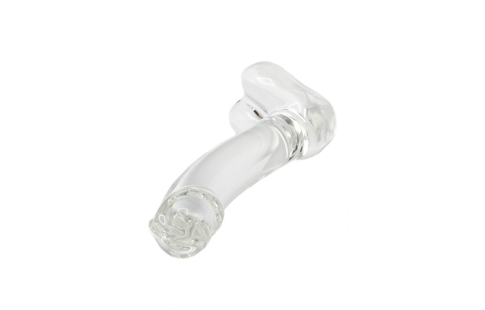 Glasdildo Glatter Penis 17 cm – Warmes & kaltes Vergnügen