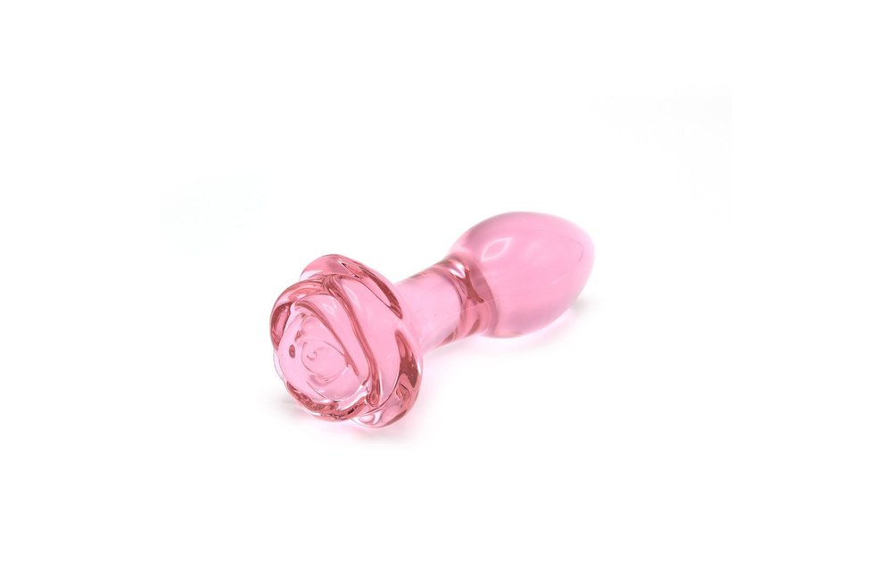 Glazen Buttplug Roze 13 cm – Warmte & Koude Sensatie