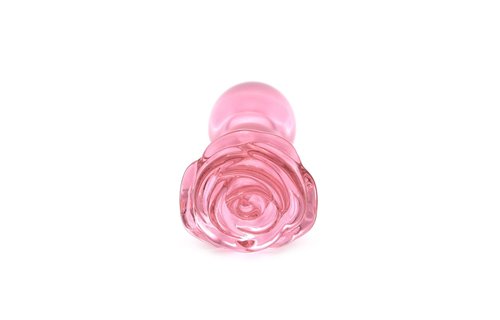 Glazen Buttplug Roze 13 cm – Warmte & Koude Sensatie