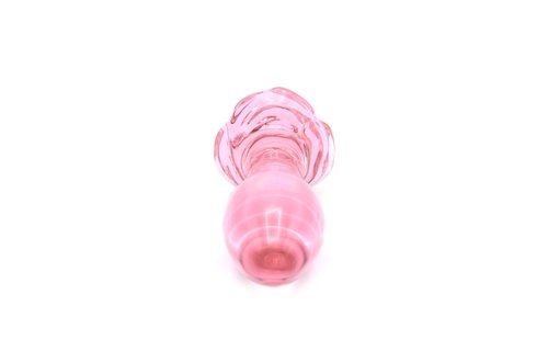 Glazen Buttplug Roze 13 cm – Warmte & Koude Sensatie