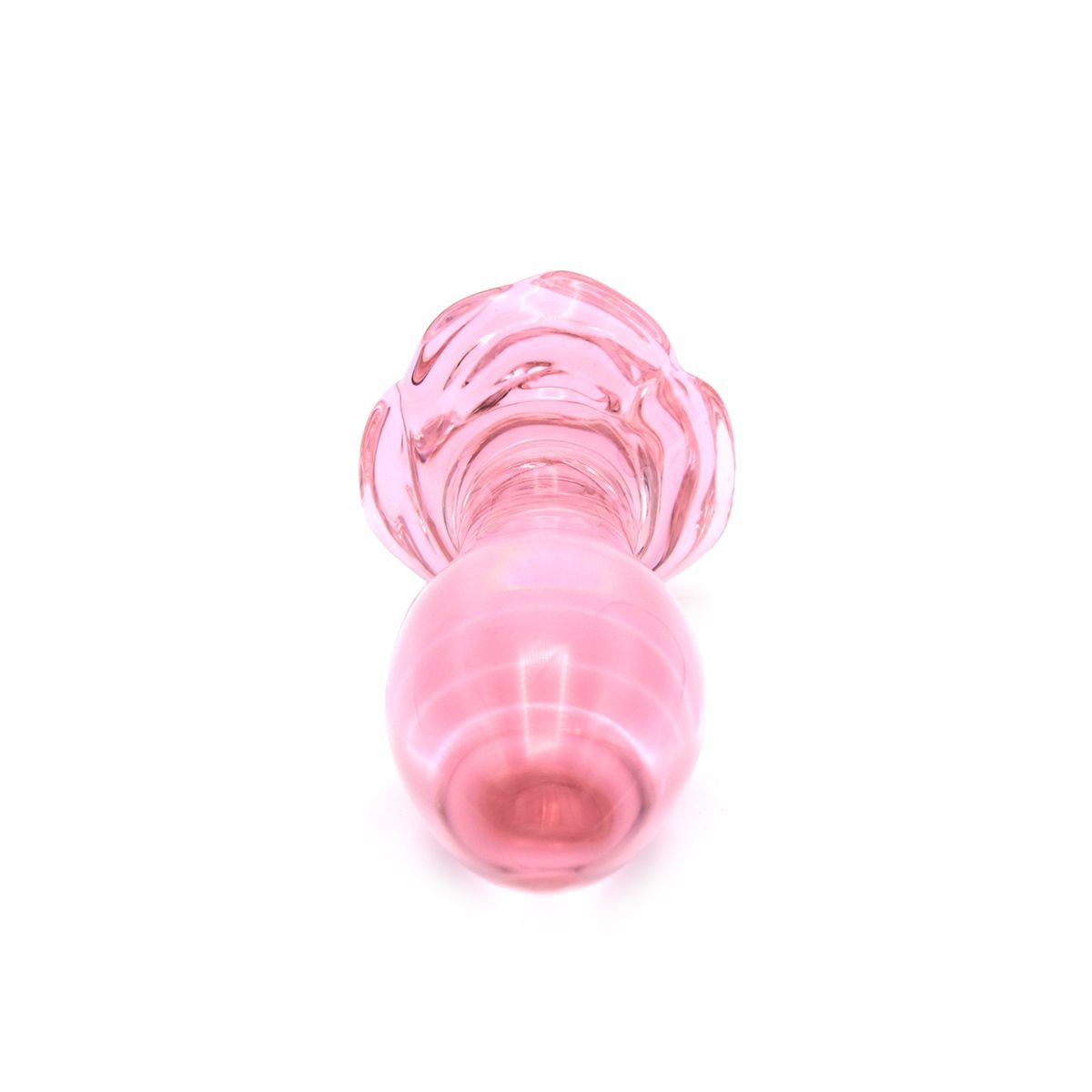 Glas-Buttplug Rosa 13 cm – Wärme- und Kälteempfinden