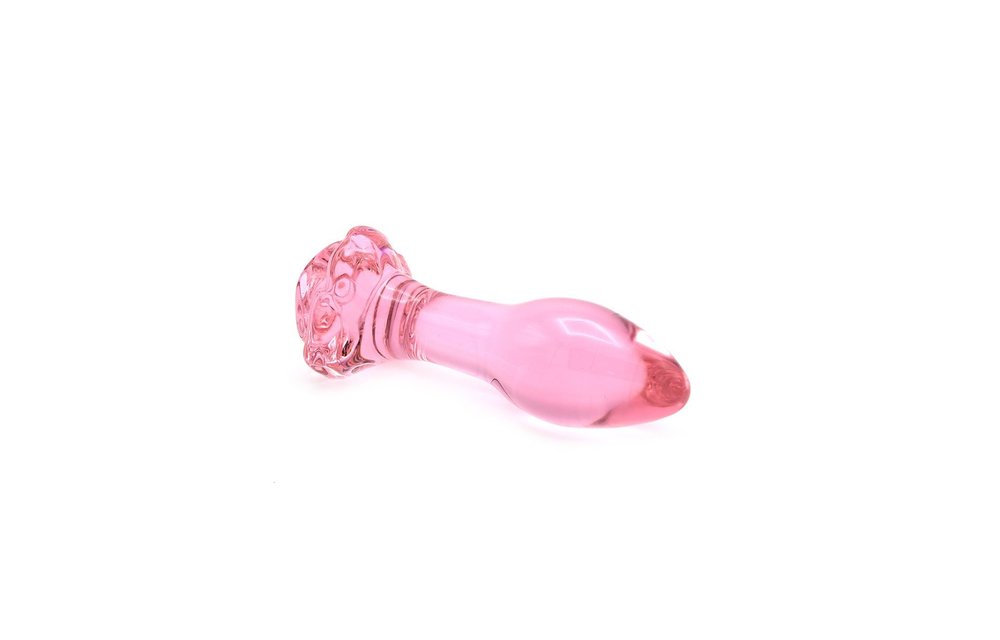 Glazen Buttplug Roze 13 cm – Warmte & Koude Sensatie