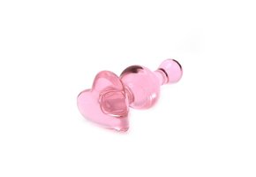 Glass Buttplug Herz Liebe 10 x 3,4 cm