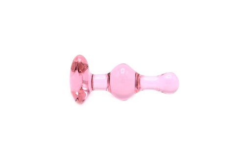 Glas-Buttplug Herz Liebe 9 cm – Warm- und Kälteeffekt