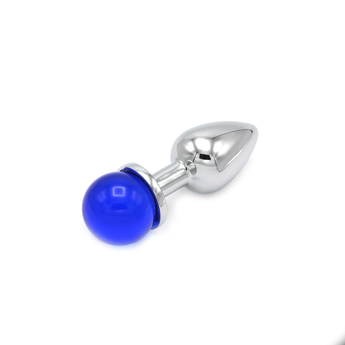 Butt Plug Ball With Jewel 8.8 cm – Heavy-Duty Metal Sex Toy