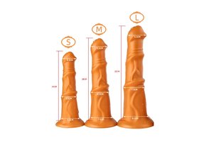 Dildo Goldplay Beast 24-32 cm | Weich, elastisch & sicher