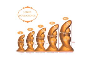 Dildo Goldplay Alien 15-28 cm | Weiches, elastisches Silikon