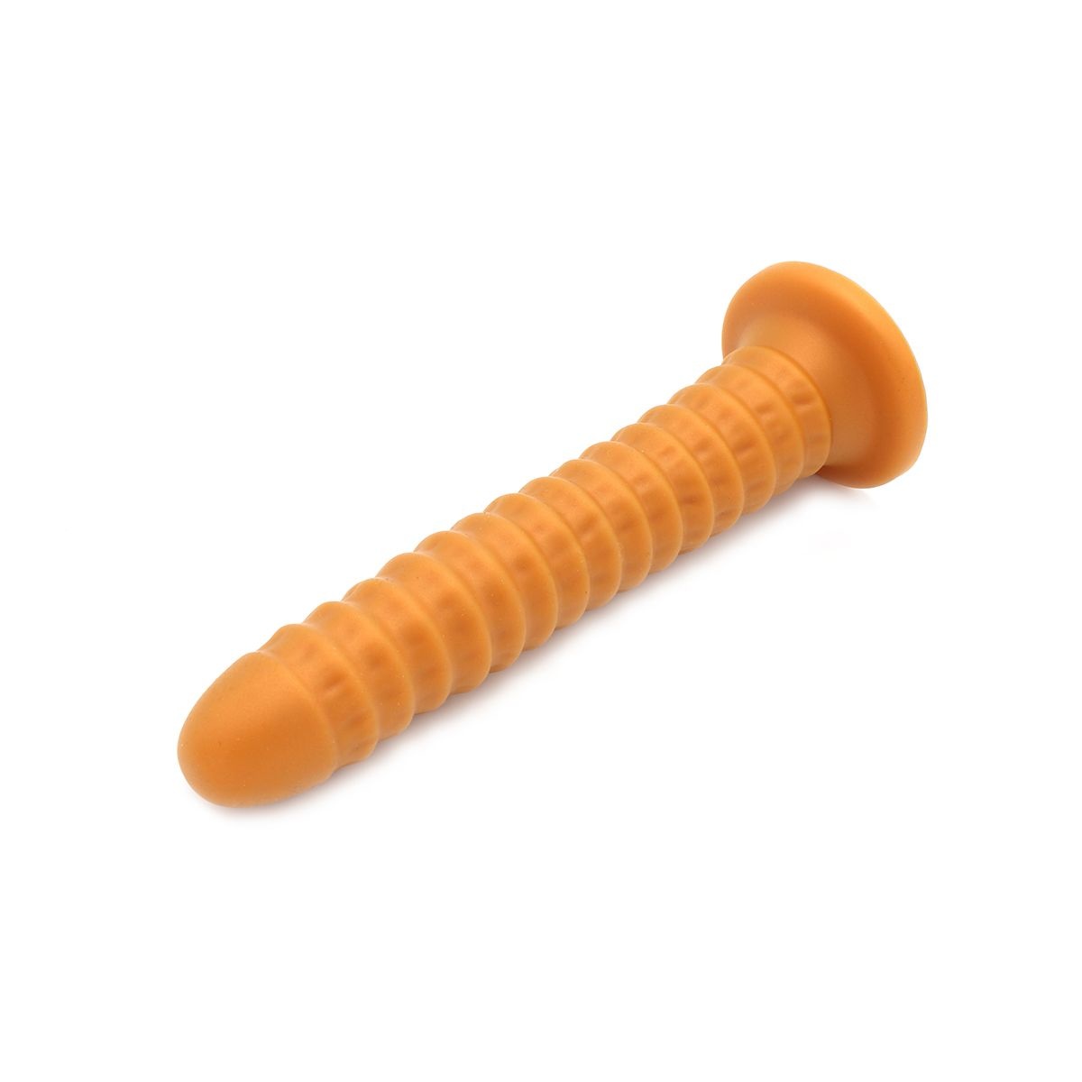 Dildo Goldplay Geribbeld 46 cm | Zacht Elastisch Siliconesafe