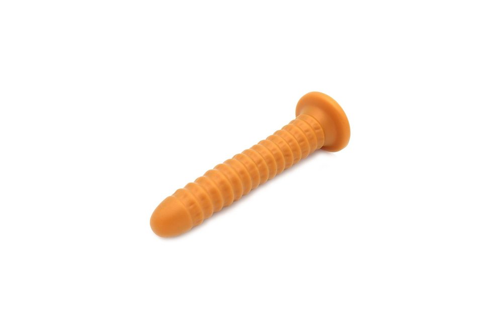 Dildo Goldplay Geribbeld 46 cm | Zacht Elastisch Siliconesafe
