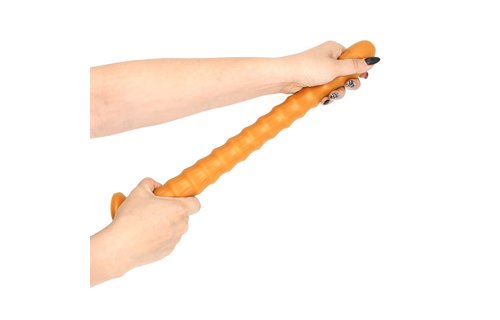 Goldplay Ribbed Dildo 46 cm | Soft Elastic Silicone Safe