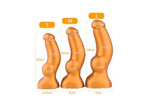 Dildo Goldplay Cock 15-18 cm | Weiches, elastisches Silikon