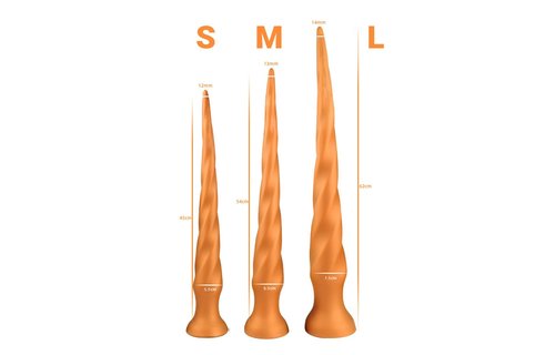 Anal Dildo Goldplay Twist 37-53 cm | Soft & Body Safe