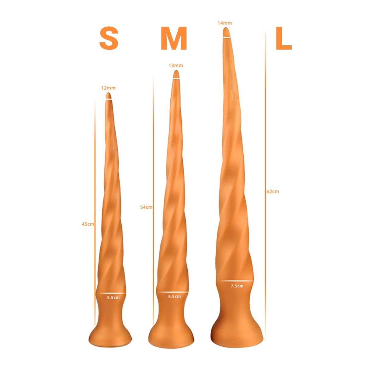 Anal Dildo Goldplay Twist 37-53 cm | Soft & Body Safe