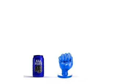 Dildo Champagnerflasche – Fisting mit Saugnapf – Schwarz/Rot/Blau