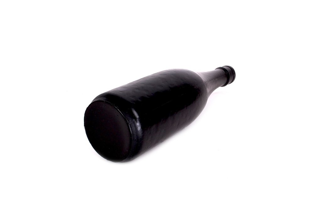 All Black Champagnedildo 34,5 - 39,5 cm | Flexibele PVC dildo