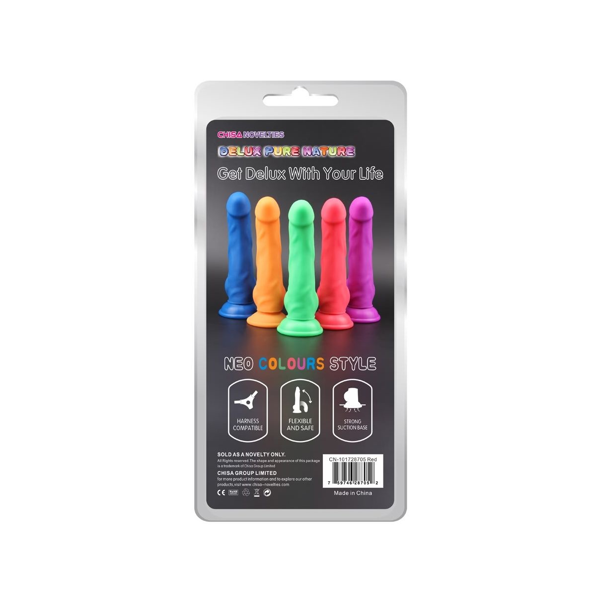 Dildo With Suction Cup Neo Deluxe 23 cm - Silicone Phthalate-free
