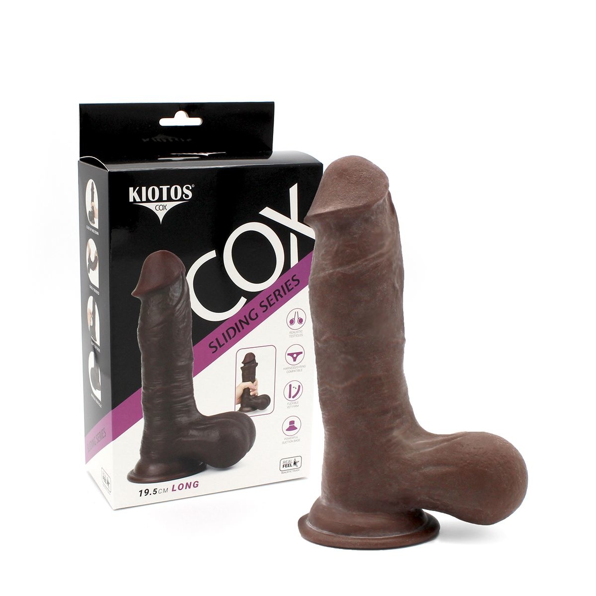 Sliding Skin Dildo 19.5-24 cm | Realistic & Bendable