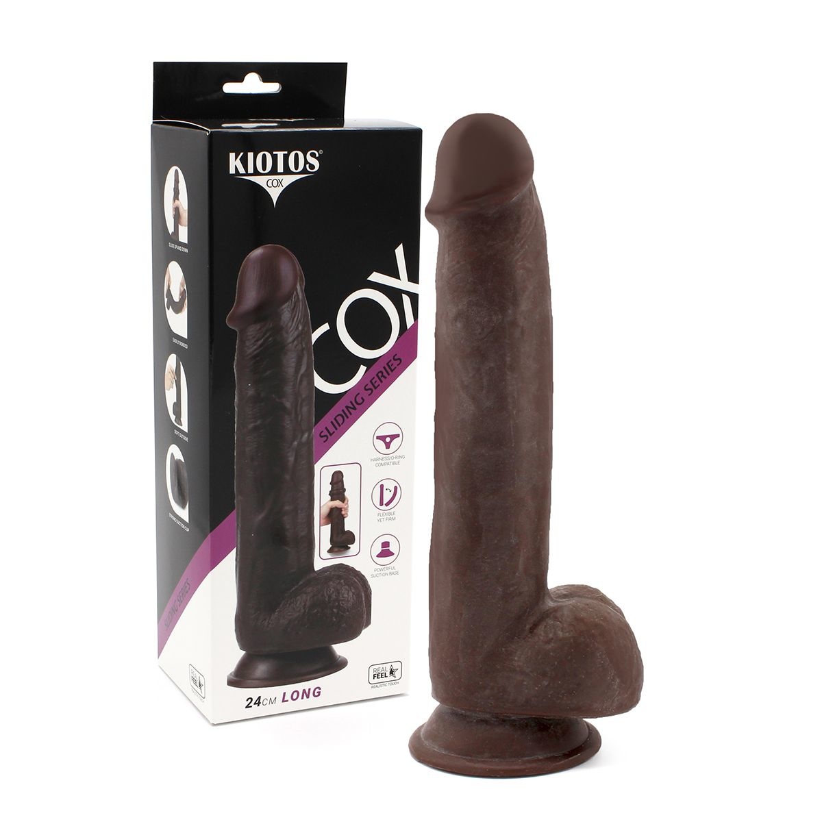 Sliding Skin Dildo 19.5-24 cm | Realistic & Bendable