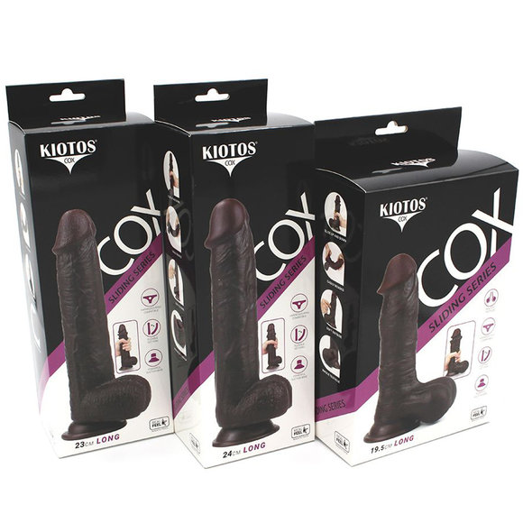 Gleitende Haut Dildo 19,5-24 cm | Realistisch & biegsam